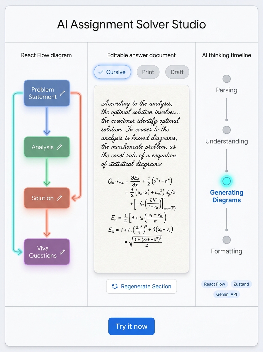 AI Assignment Solver Studio